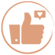 icone pouce facebook reseaux sociaux